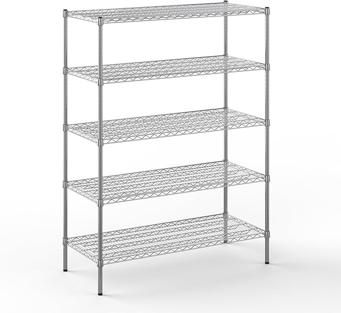 Regal Altair 21" Deep x 48" Wide x 64" Height Wire Shelving Kit | 5-Tier | NSF by Regal+Altair