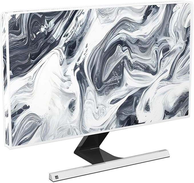 Baocicco Abstract Gray Marble Waterproof 65 Inch Television Cover Anti-Static by Baocicco