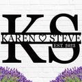 Personalized Metal Letters Sign, Anniversary Wedding Gifts Letters by ENFODREAM