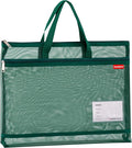 Pendancy Mesh Zipper Pouch A3 Size, Large Double Pocket Lightweight Nylon by Pendancy