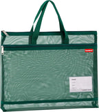 Pendancy Mesh Zipper Pouch A3 Size, Large Double Pocket Lightweight Nylon by Pendancy