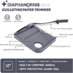 Paper Cutter, Paper Trimmer12" Cutting Length Heavy Duty Guillotine Paper Slicer - Image 2
