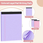Roneky Legal Pads 8.5 x 11 Colored Note Pads, 2 Pack Notepads 8.5 x 11 Lined - Image 2