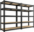 reibii 2 pack garage shelving for basement, heavy, main product view