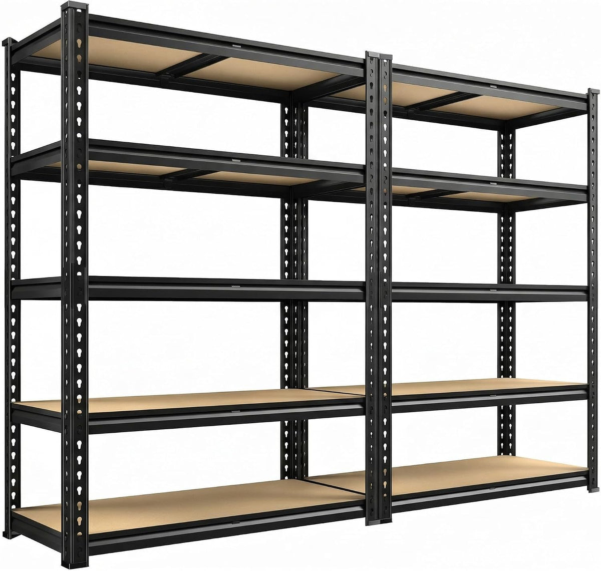 reibii 2 pack garage shelving for basement, heavy, main product view