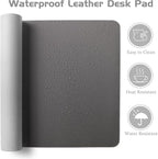 Aothia Leather Desk Pad Protector, Office Desk Mat, Large Mouse Pad, Laptop - Image 4
