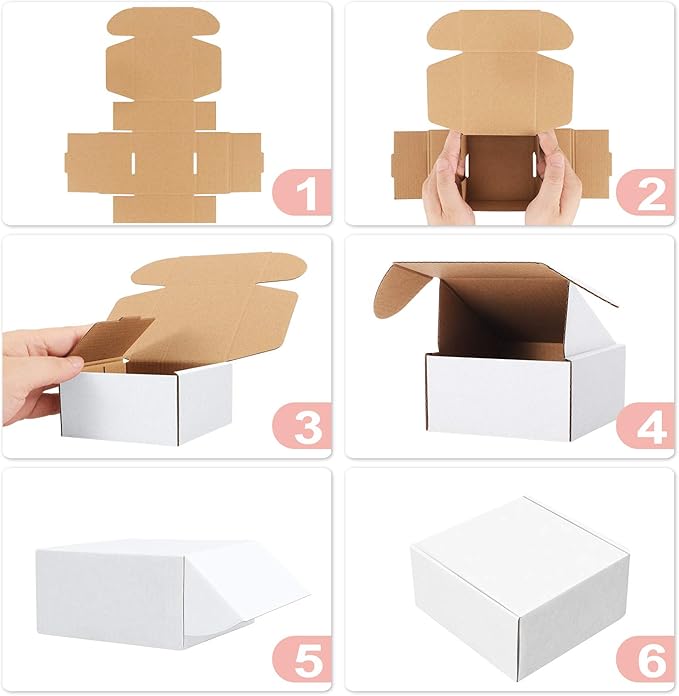 Eupako 9x6x2 Shipping Boxes Small Corrugated Cardboard Box - Image 3