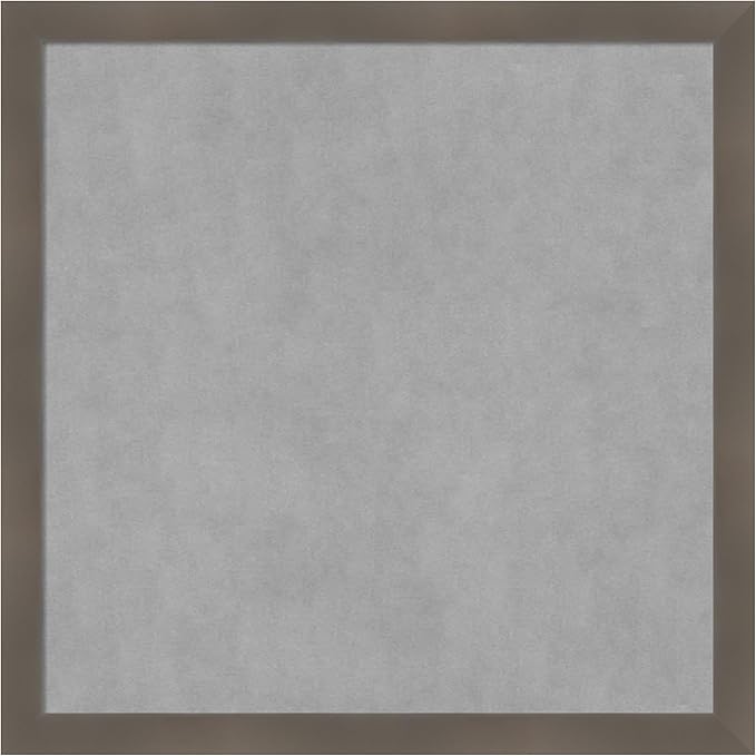 Amanti Art Grey Framed Magnetic Board 26x26 Medium Vision Board by AmantiArt