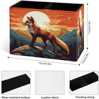 Famame Mountains Red Fox Sunset Pencil Holder - Image 3