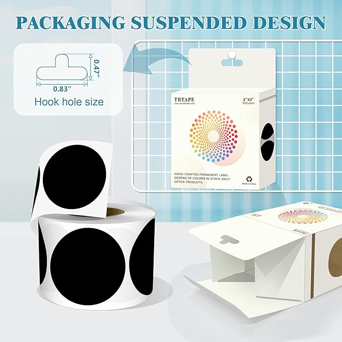 2 Inch Round Color Coding Labels - Image 3