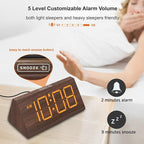 DreamSky Wooden Digital Alarm Clocks - Image 6