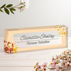 Personalized Name Plate for Desk, Custom Acrylic Desk Name Sign, Office by Unknown