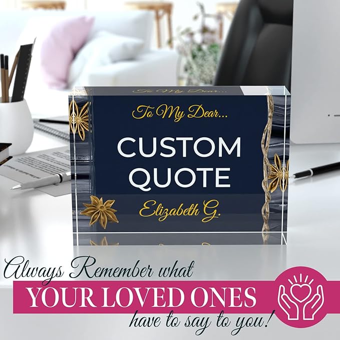 Custom Acrylic Sign Personalized, Custom Desk Name Plate, 18 Styles, - Image 5