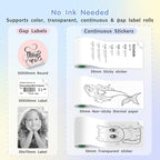 Gloryang JD-23 Sticker Printer, Mini Portable Thermal Printer Print Pod - Image 3
