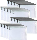 Oaimyy-18PCS-12 x 16 Inches-Mesh Zipper Pouch, Plastic Zip File Folders Puzzle by Oaimyy