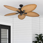 honeywell palm island 52 inch tropical indoor outdoor, front angle view
