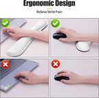 Bloss Leather Desk Pad and Keyboard Wrist Rest, Large Mouse Pad + Keyboard - Image 5