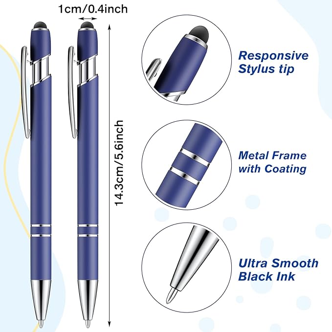 Zonon 38 Pieces Rubberized Ballpoint Pen - Image 4