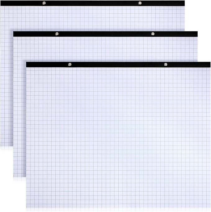 Fainne 3 Pcs Large Engineering Graph Paper Pad Giant Drafting Pad Blueprint by Fainne