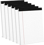 6 Pack 8.5 x 11 Legal Pads for Office Supplies Paper Pads 8.5 x 11 White Note by Aidunmis