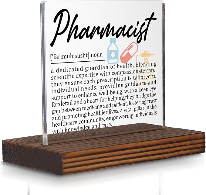 Pharmacist Gifts, Thank You Desk Sign by Pariveca