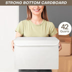 Bagnizer Large 17" 42 Quarts Collapsible Stackable Storage Bins - Image 6