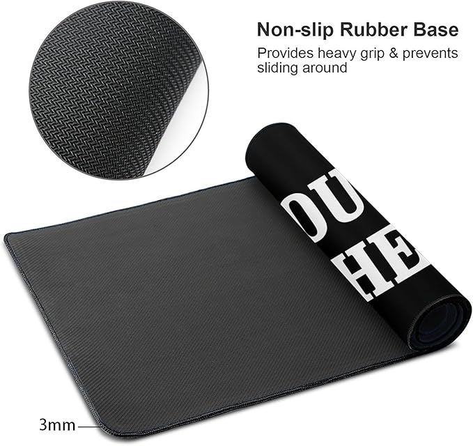 OHORTEB Custom Mouse Pad with Photo, Personalized Image Text Laptop Desk Mat - Image 8