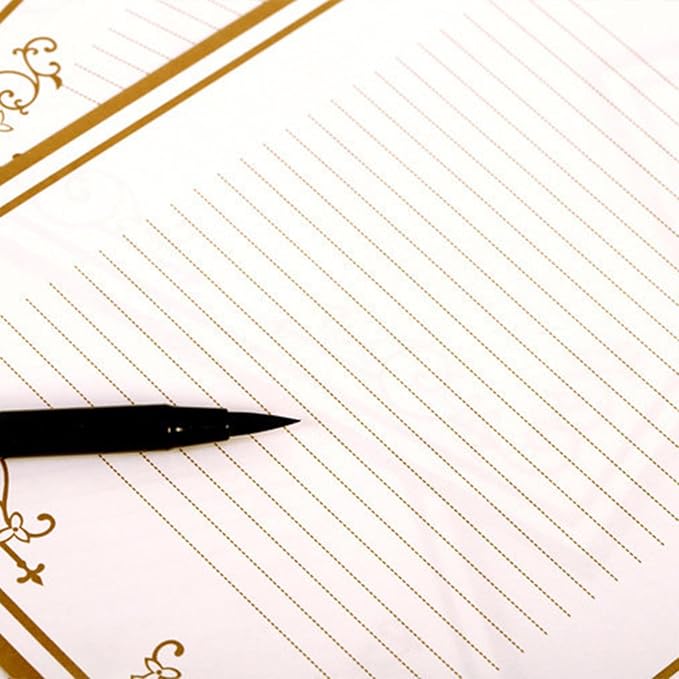 8 Pcs Vintage Letter Papers Set Printable Writing Paper Lined - Image 6