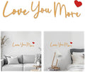 Love You More Wood Sign Home Decor Boho Decor Wall Decor Express Love and Warm by BADAO