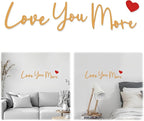 Love You More Wood Sign Home Decor Boho Decor Wall Decor Express Love and Warm by BADAO
