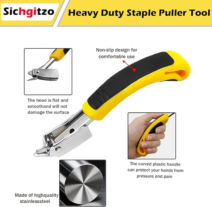 Sichgitzo 4-Piece Staple & Tack Remover Tool Set - Image 4