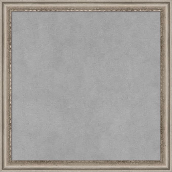 Amanti Art Silver Framed Magnetic Board 18x18 Small Vision Board by AmantiArt