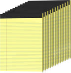 12 Pack Legal Pads 8.5" x 11" College Ruled Yellow Note Pads 8.5 x 11 Inch by Nichela