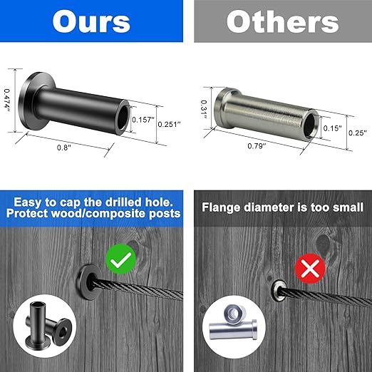 BLIKA 80 Pack Black Stainless Steel Protector Sleeves - Image 4
