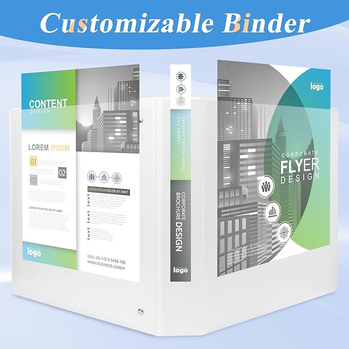 CIXILDTS 1.5-inch D Ring Binders, 3 Ring Binder Fit US Letter Size Paper - Image 6