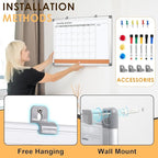 MAKELLO Dry Erase Calendar for Wall 36" x 24", Large Calendar Whiteboard - Image 6