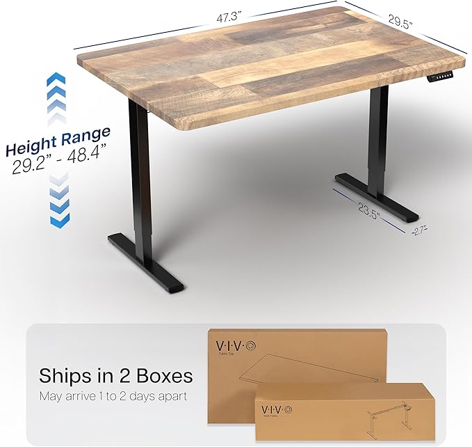 VIVO Electric 48 x 30 in Standing Desk, Memory Height Adjustment, 1B Series - Image 3