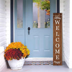 Welcome Porch Sign Decor Wooden Hanging Sign Door Porch Standing Decorative - Image 4