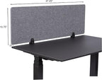 Stand Up Desk Store ReFocus Raw Clamp-On Acoustic Desk Divider Mounted Privacy - Image 6