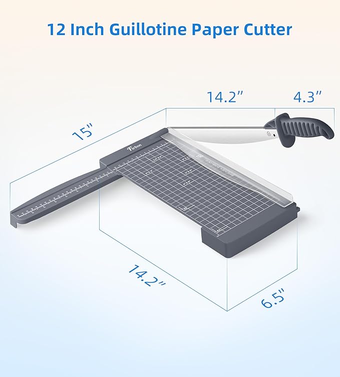 Firbon 12" Guillotine Paper Cutter - Image 6