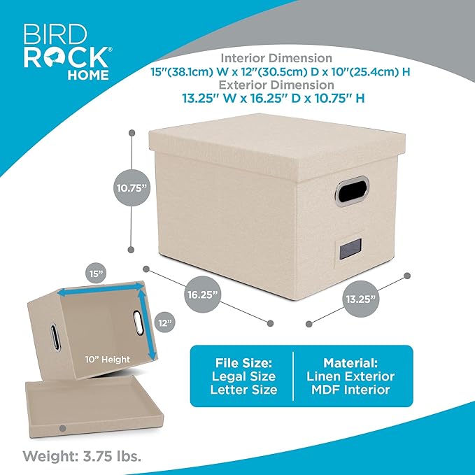 Internet's Best Collapsible File Storage Organizer Box - Image 3