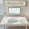 iCasso Desk Cover Mat, Extra Large Lotus Mouse Pad, Desk Pad Mat, Office Matt by iCasso