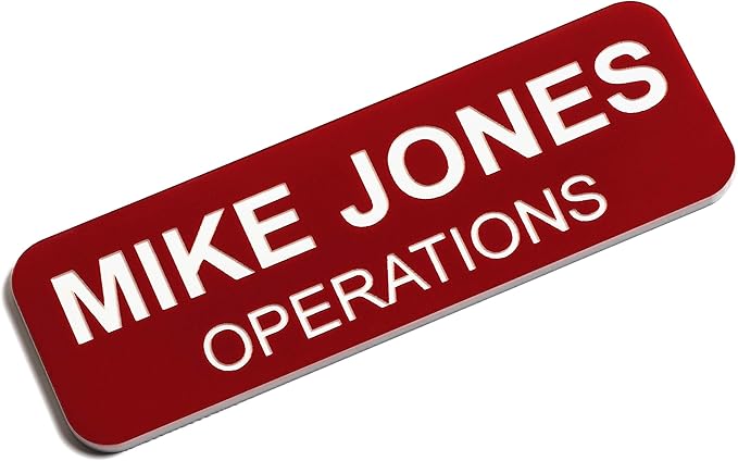 Custom Engraved Name Tag Badges – Personalized Identification by ProvidenceEngraving