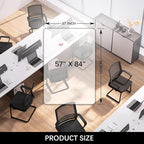 Kuyal Clear Chair Mat, Hard Floor Use, 4.75'×7' Transparent Office Home Floor - Image 7