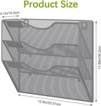EasyPAG Hanging Wall File Organizer, 3 Pocket Wall Mounted Mail Organizer - Image 8