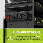 pokipo large power tool organizer wall mount with shown in use
