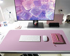 Bloss Purple Desk Mat, Leather Desk Pad, Desk Matt - Image 4