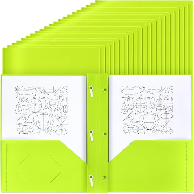 Lincia 100 Pcs Plastic Folders by Lincia