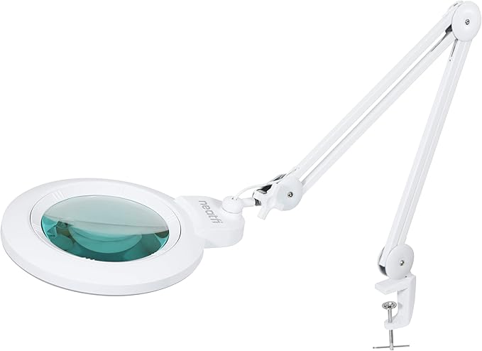Neatfi XL Bifocal LED Magnifying Lamp, 7-Inch Acrylic Lens, 5D/20D Magnification by Neatfi