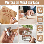 Fuutreo 10 Pack Jumbo Permanent Markers Bulk Large Chisel Tip Permanent Markers - Image 5